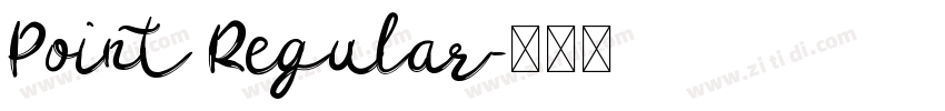 Point Regular字体转换